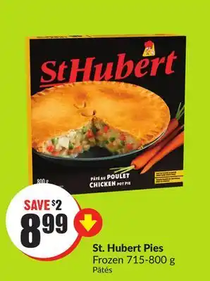 FreshCo St. hubert pies frozen 715-800 g offer