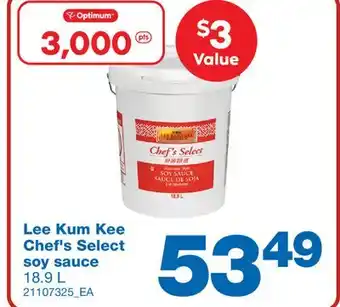 Wholesale Club Lee kum kee chef's select soy sauce, 18.9 l offer