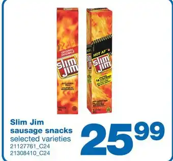 Wholesale Club Slim jim sausage snacks offer