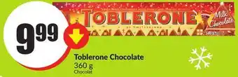 Chalo FreshCo Toblerone chocolate 360 g offer