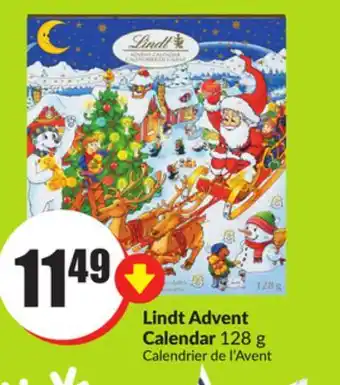 Chalo FreshCo Lindt advent calendar 128 g offer
