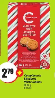 Chalo FreshCo Compliments mistletoe wish cookies 300 g offer