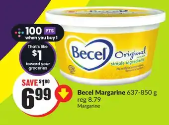 Chalo FreshCo Becel margarine 637-850 g offer