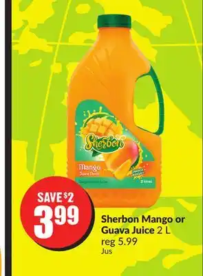 Chalo FreshCo Sherbon mango or guava juice 2 l offer