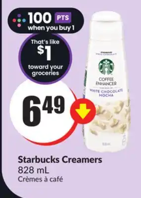 Chalo FreshCo Starbucks creamers 828 ml offer
