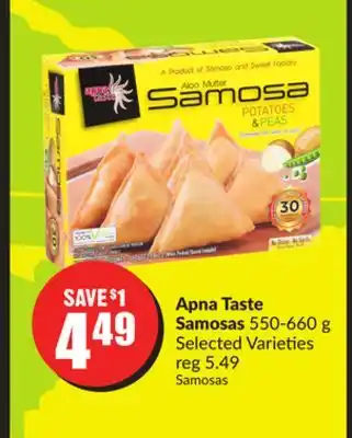 Chalo FreshCo Apna taste samosas 550-660 g selected varieties offer
