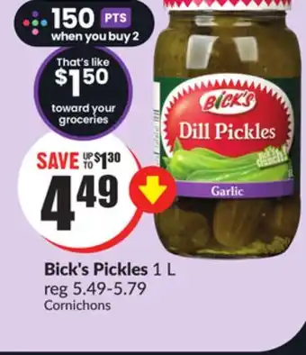 Chalo FreshCo Bick's pickles 1 l offer