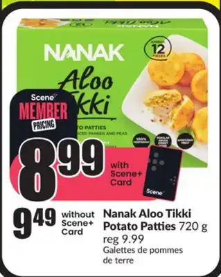 Chalo FreshCo Nanak aloo tikki potato patties 720 g offer
