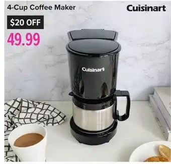 Linen Chest 4-cup coffee maker offer