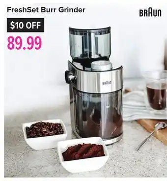 Linen Chest Freshset burr grinder offer