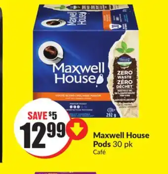 Chalo FreshCo Maxwell house pods 30 pk offer