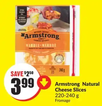 Chalo FreshCo Armstrong natural cheese slices 220-240 g offer