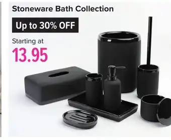Linen Chest Stoneware bath collection offer