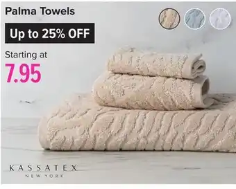 Linen Chest Palma towels offer