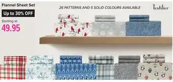 Linen Chest Flannel sheet set offer