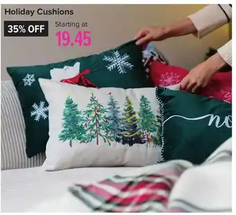 Linen Chest Holiday cushions offer