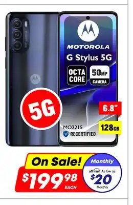 Factory Direct Motorola g stylus 5 g offer