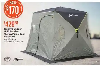Bass Pro Bass pro shops xps 5-sided thermal wide-door ice shelter offer