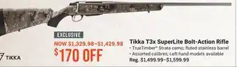 Bass Pro Tikka t3x superlite bolt-action rifle offer