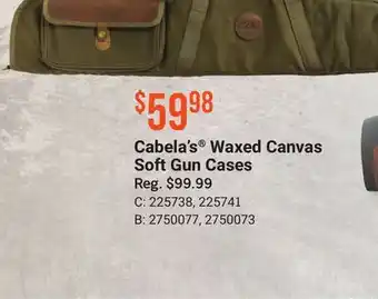 Bass Pro Cabela's waxed canvas soft gun cases offer