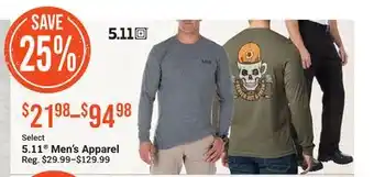 Bass Pro Select 5.11 men's apparel offer