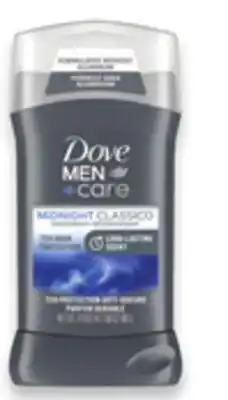 Walmart Dove men+ care deodorant offer