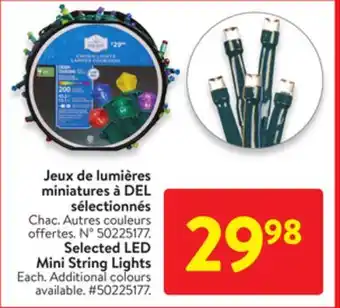 Walmart Selected led mini string lights offer
