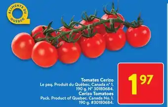 Walmart Cerizo tomatoes offer