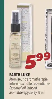 Familiprix Earth luxe essential oil infused aromatherapy spray offer