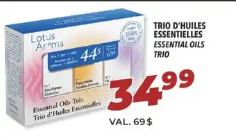 Familiprix Lotus aroma essential oils trio offer