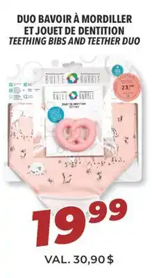Familiprix Bulle bubble teething bibs and teether duo offer
