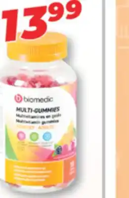Familiprix Biomedic multi-gummies, selected multivitamin gummies offer