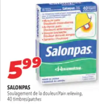 Familiprix Salonpas pain relieving offer
