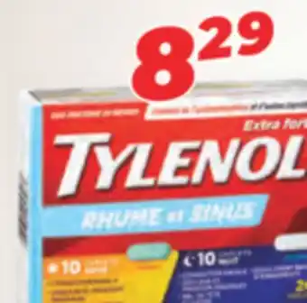 Familiprix Tylenol sinus, cold, cold and sinus or flu, selected products offer