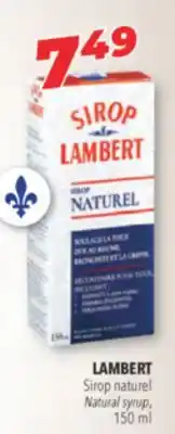 Familiprix Lambert natural syrup offer
