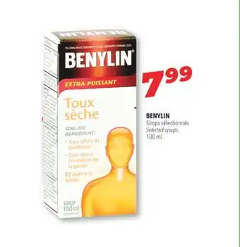 Familiprix Benylin selected syrups offer