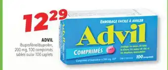 Familiprix Advil ibuprofen, 200 mg, 100 tablets or 100 caplets offer