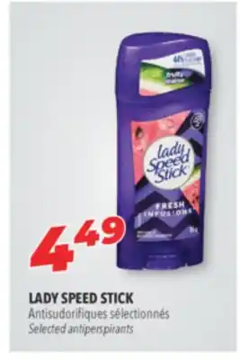 Familiprix Lady speed stick selected antiperspirants offer