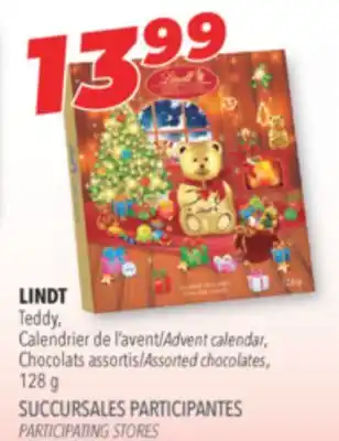Familiprix Lindt advent calendar, assorted chocolates offer
