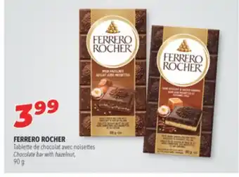 Familiprix Ferrero rocher chocolate bar with hazelnut offer