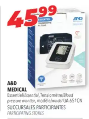 Familiprix A&d medical blood pressure monitor offer