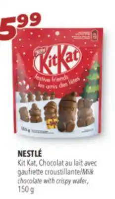 Familiprix Nestlé kit kat, milk chocolate with crispy wafer, 150 g offer