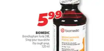 Familiprix Biomedic dry cough syrup, 120 ml offer