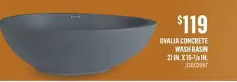 Canac Ovalia concrete wash basin 21 in. x 15-3/8 in offer