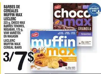 Marche Ami Barres de céréales muffin max leclerc | leclerc muffin max cereal bars offer