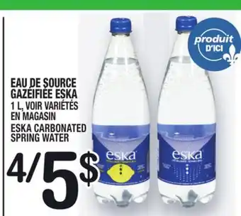 Marche Ami Eau de source gazéifiée eska | eska carbonated spring water offer