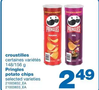 Wholesale Club Croustilles pringles, 148/156 g offer