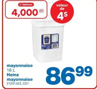 Wholesale Club Mayonnaise heinz 16 l offer