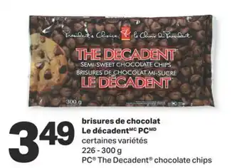 L'Intermarché Brisures de chocolat le décadentmc offer