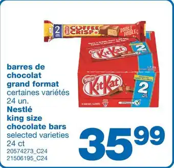 Wholesale Club Barres de chocolat grand format, 24 un offer